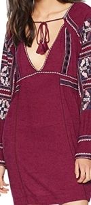 Free People embroidered tunic dress